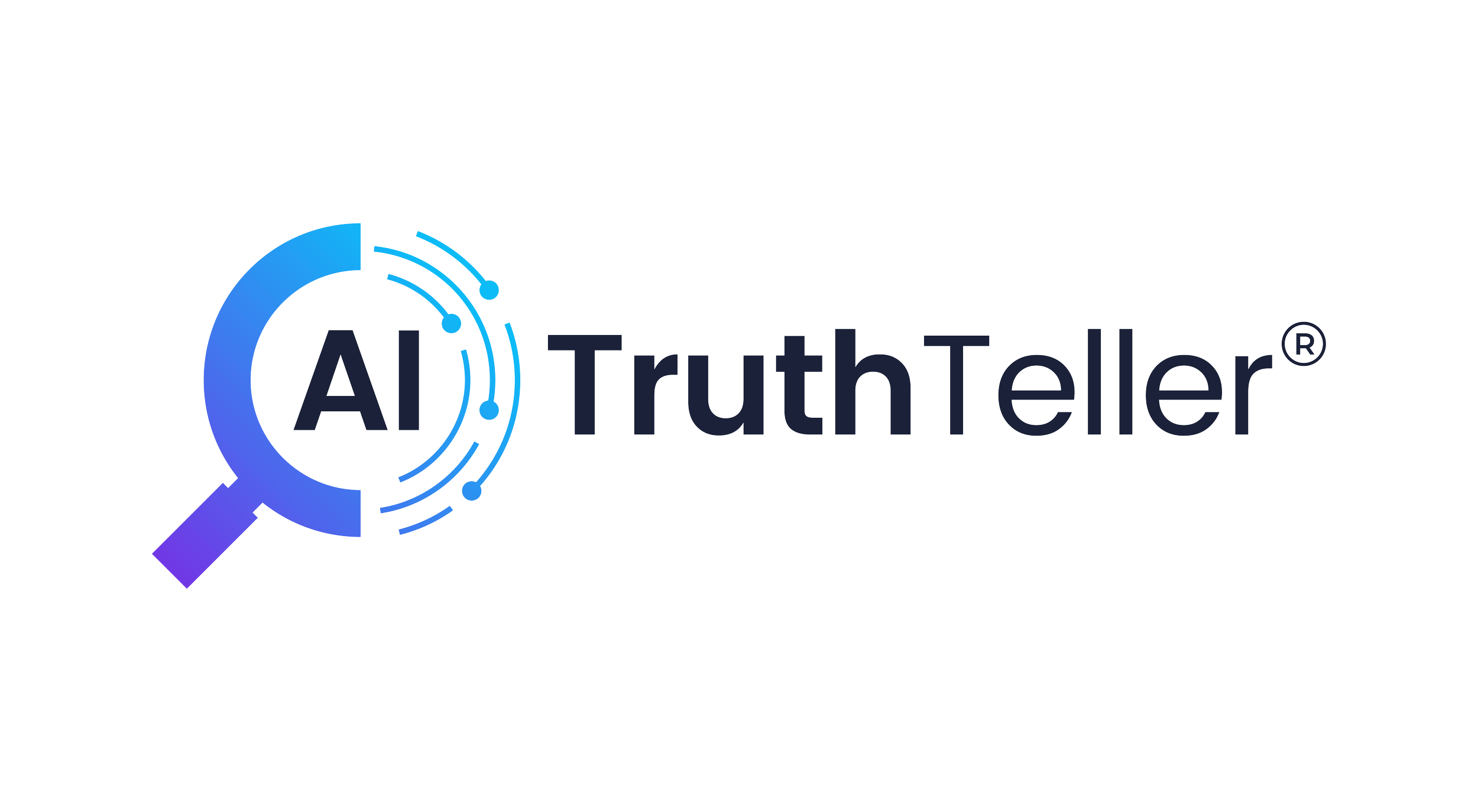 Logo of AI TruthTeller with AI in an eyeglass.