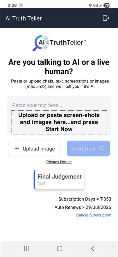 AITruthTeller-Android-EmptyScreen-1.1.0.jpg