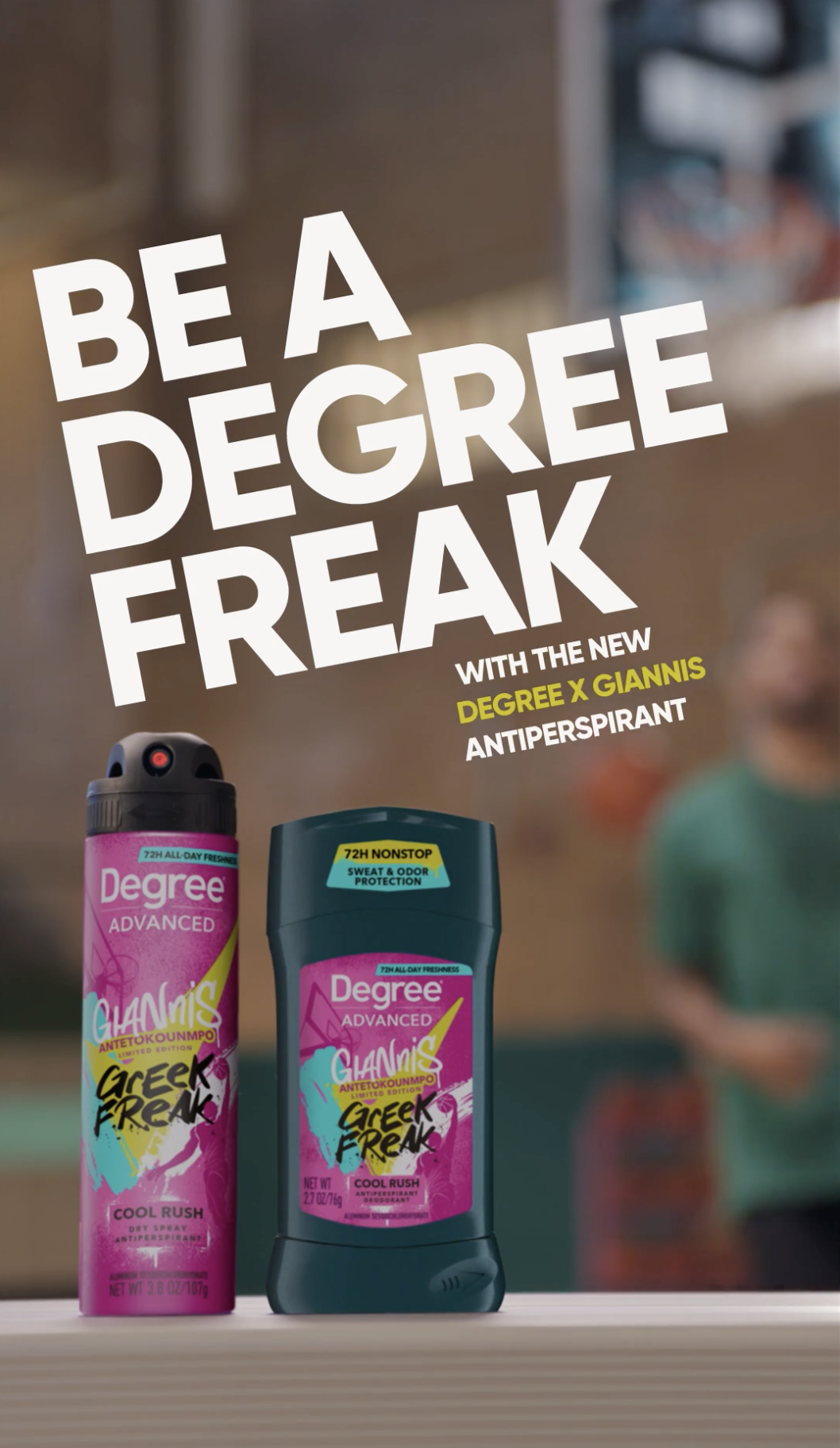 Degree Featuring Giannis Antetokounmpo