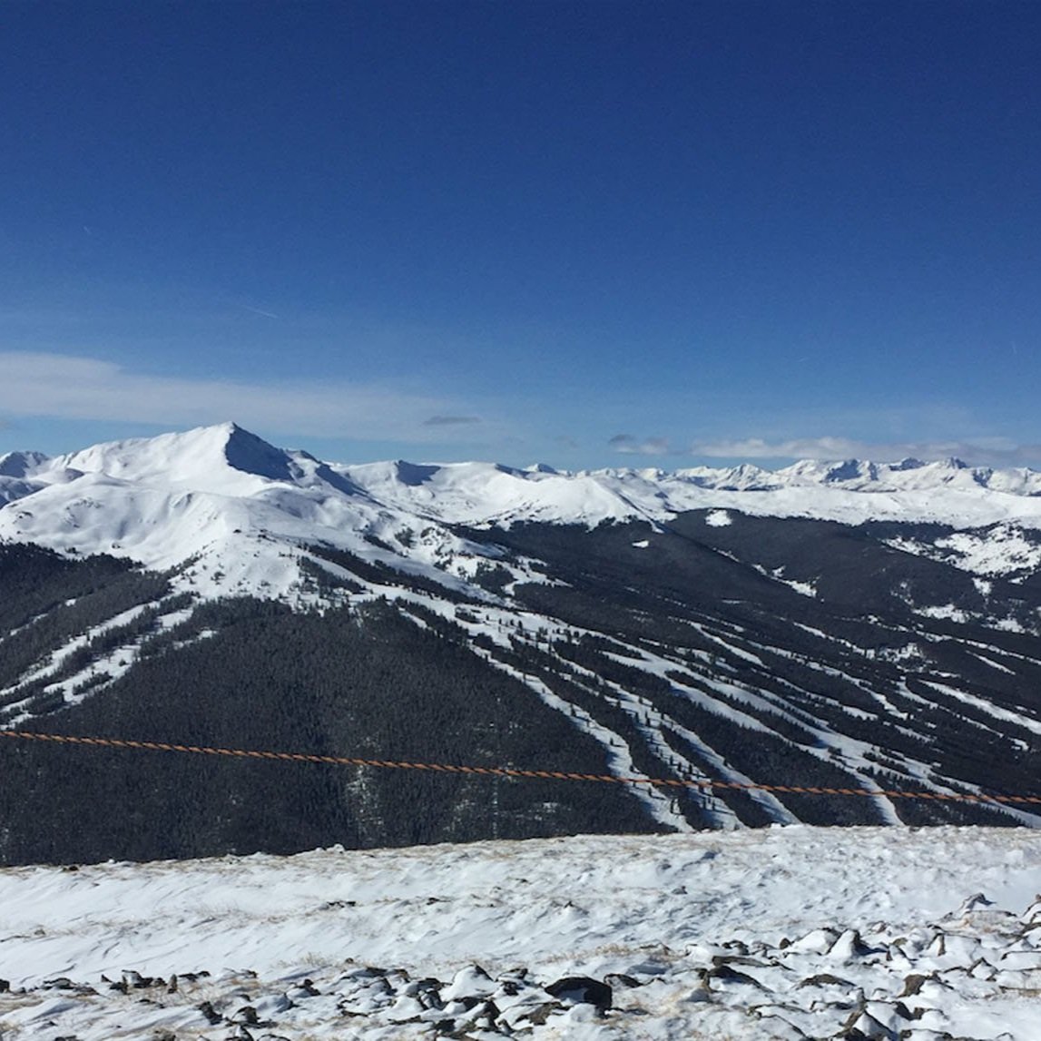 View of one of Chris Olson's favorite ski area in Colorado