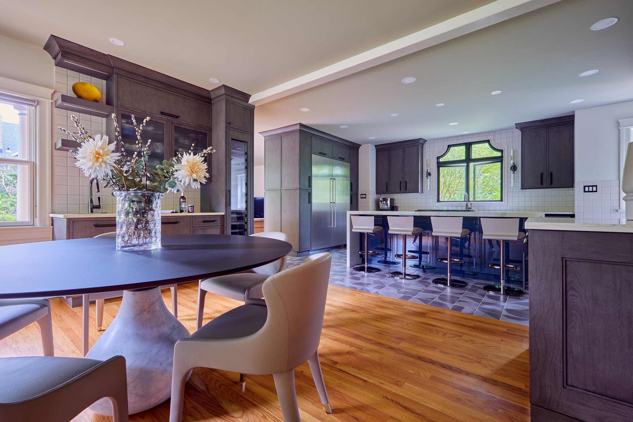 Whole home interior redesign by Benita Cooper Design in Haddonfield, NJ.
