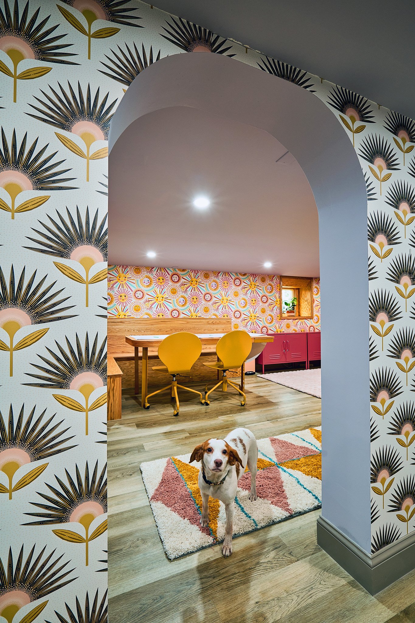 Creative home basement redesign by Benita Cooper Design, architect and interior designer based in Haddonfield, New Jersey, serving all of Greater Philadelphia