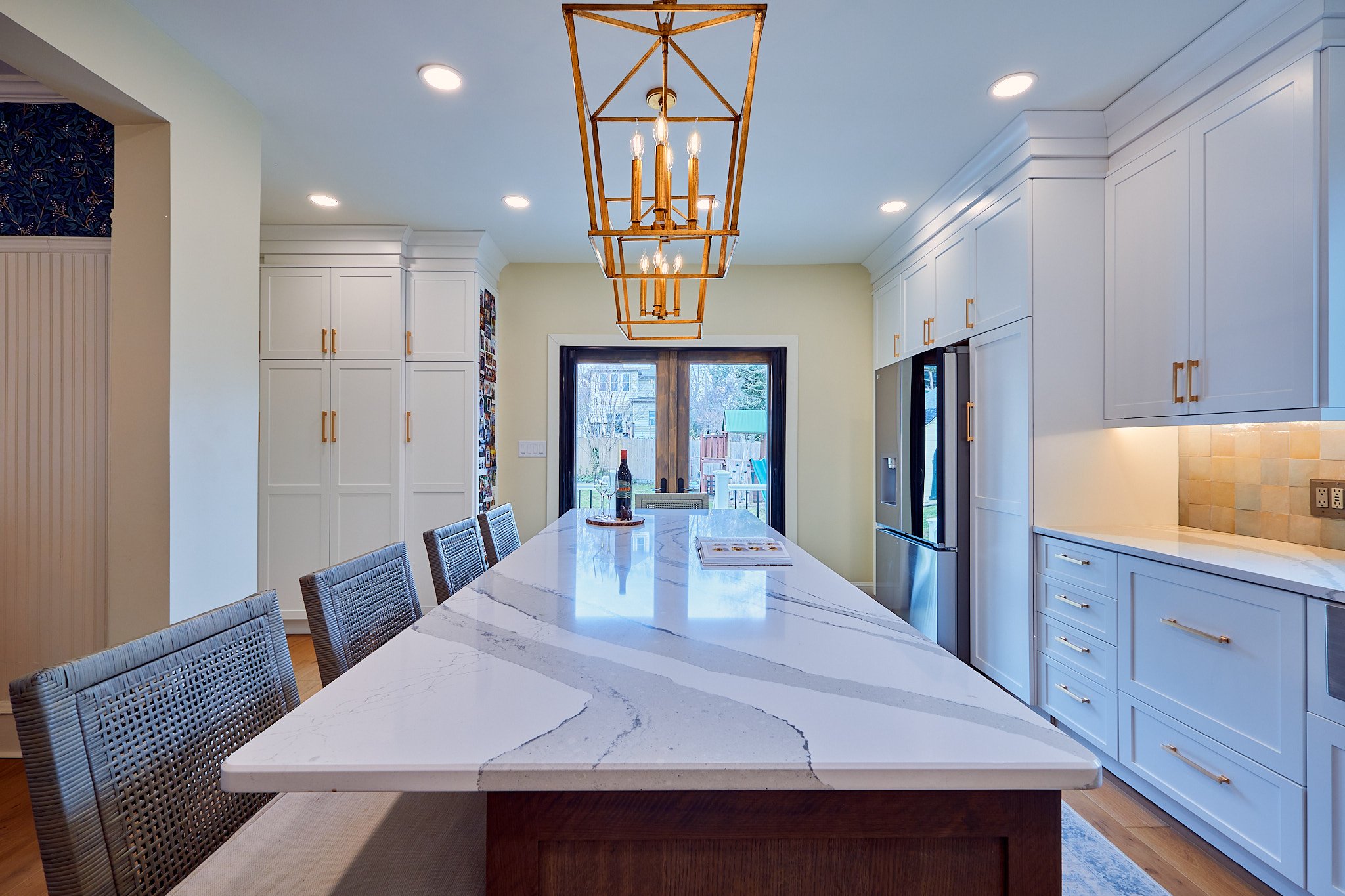 Kitchen designed by Benita Cooper Design, architect and designer in Haddonfield, New Jersey.