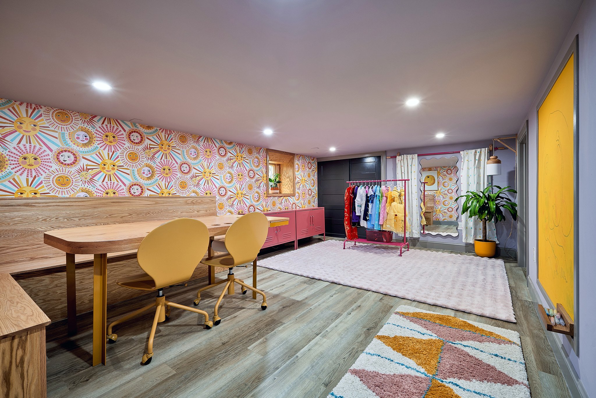 Creative home basement redesign by Benita Cooper Design, architect and interior designer based in Haddonfield, New Jersey, serving all of Greater Philadelphia