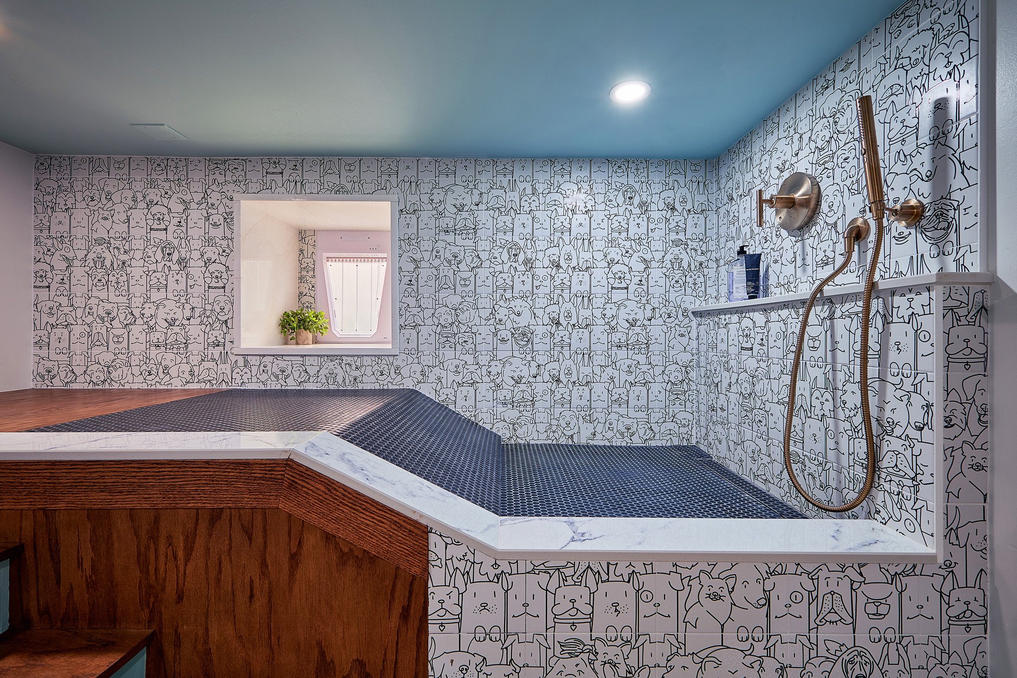 Creative home basement redesign by Benita Cooper Design, architect and interior designer based in Haddonfield, New Jersey, serving all of Greater Philadelphia