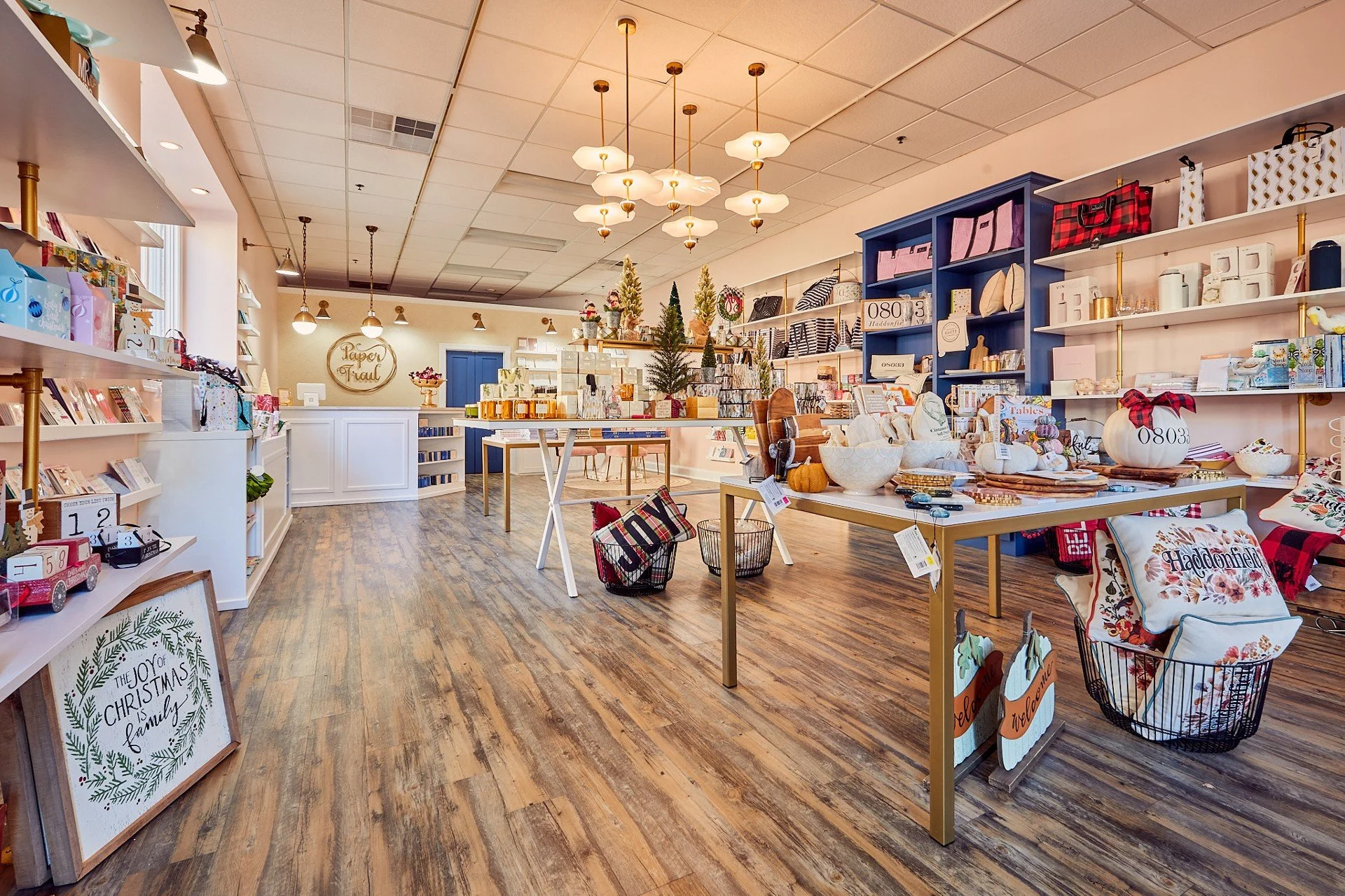 Interior design of The Paper Trail by Benita Cooper Design, architect and designer in Haddonfield, New Jersey.