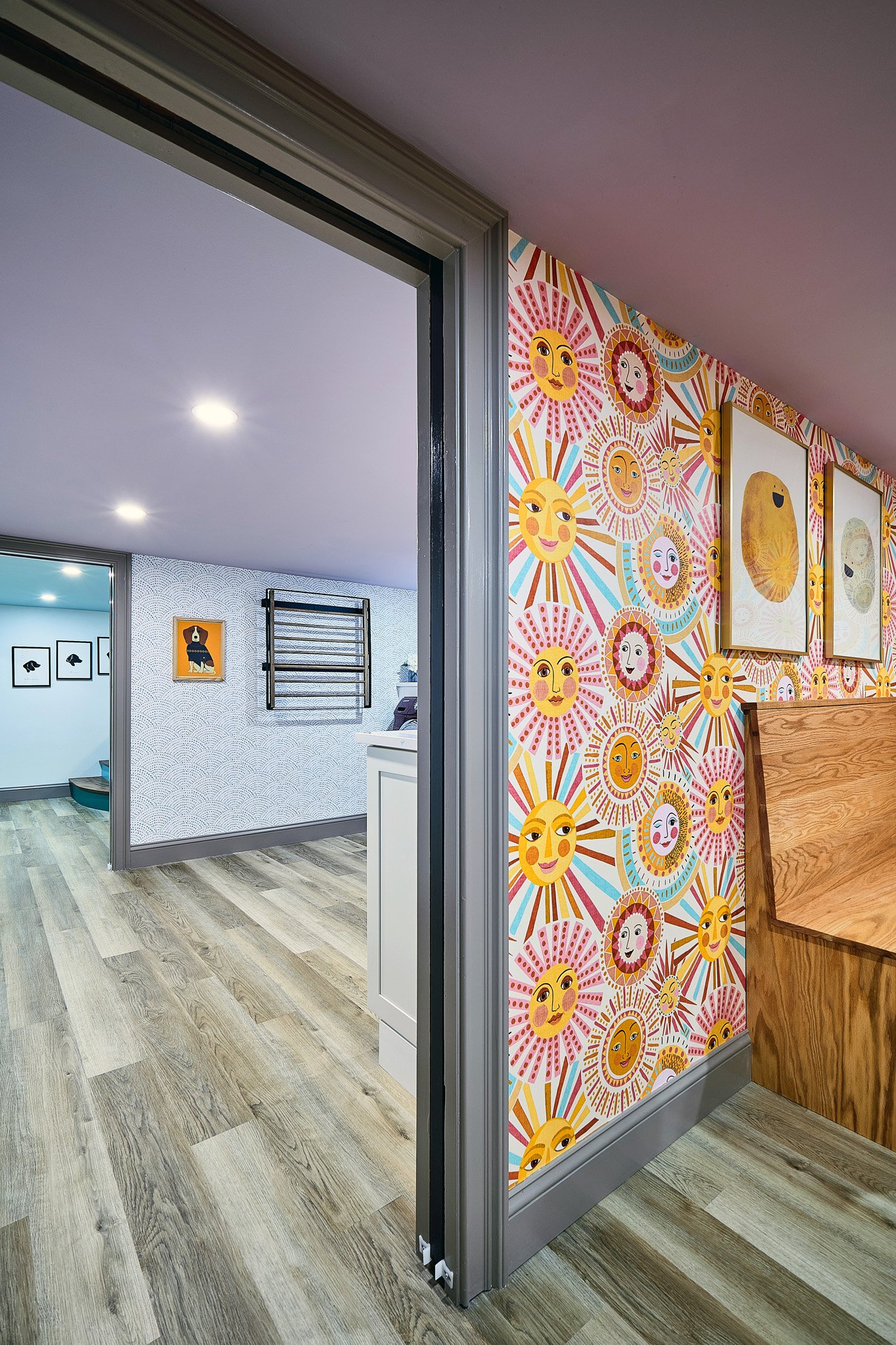 Creative home basement redesign by Benita Cooper Design, architect and interior designer based in Haddonfield, New Jersey, serving all of Greater Philadelphia