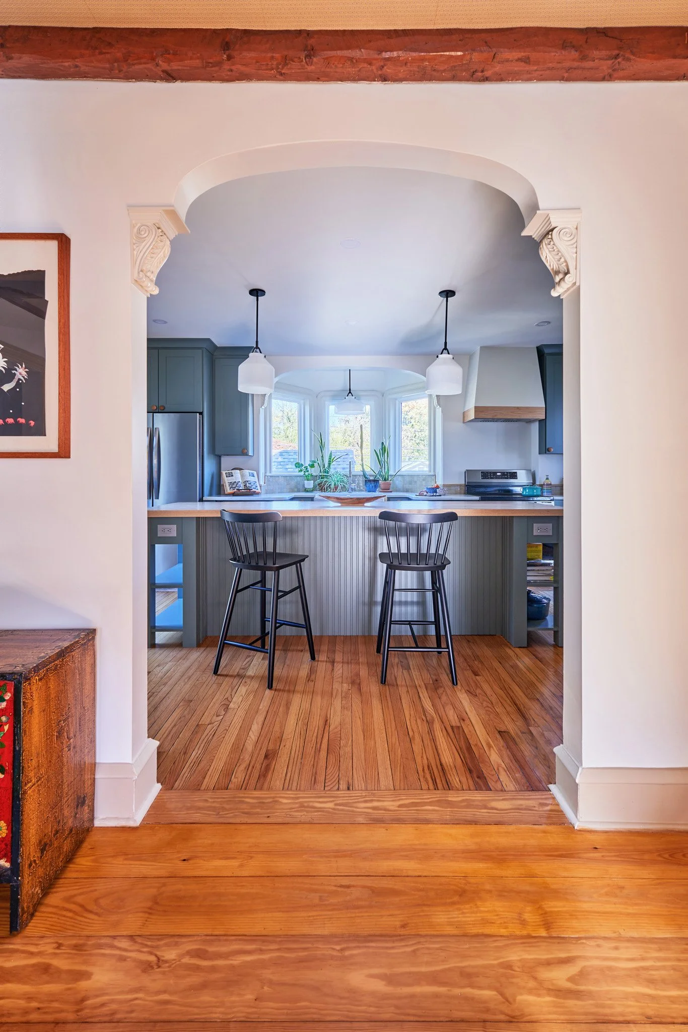 Kitchen, bathroom and entryway designed by Benita Cooper Design, architectural firm in Haddonfield, NJ.