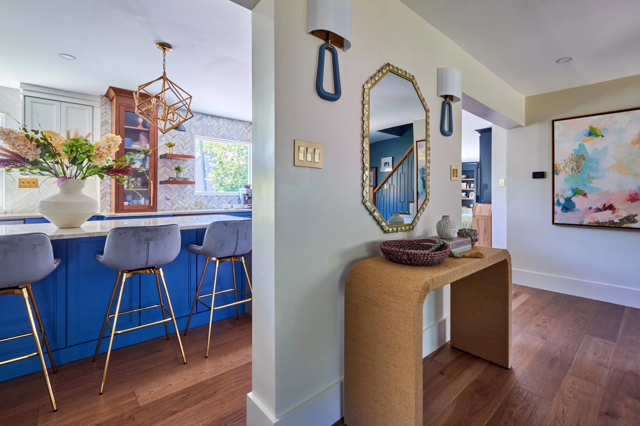 Home interior redesign by Benita Cooper Design, award-winning architect in Haddonfield, New Jersey