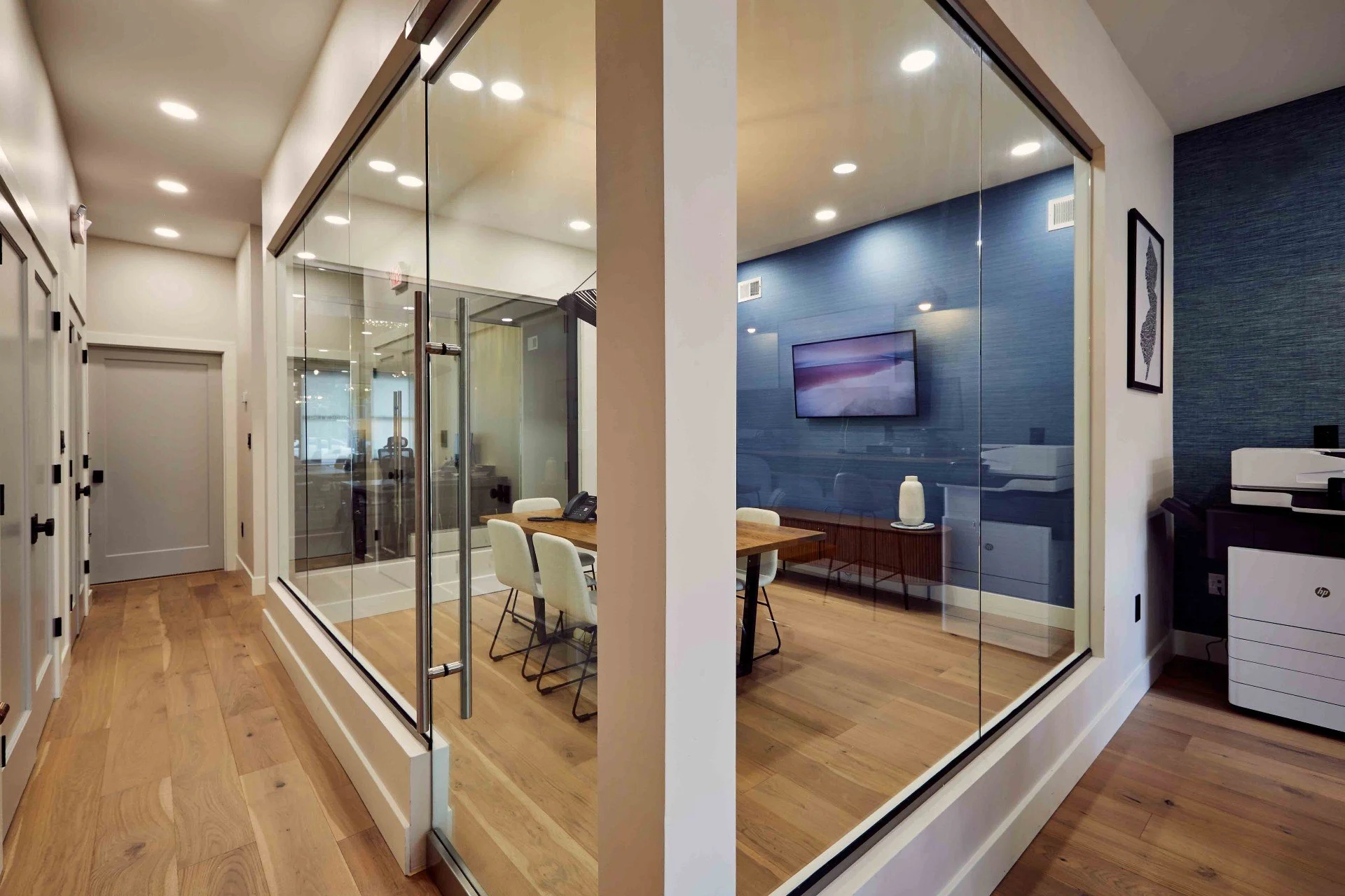 Photos of The Property Alliance, with interior and exterior design by Benita Cooper Design in Haddonfield, NJ.