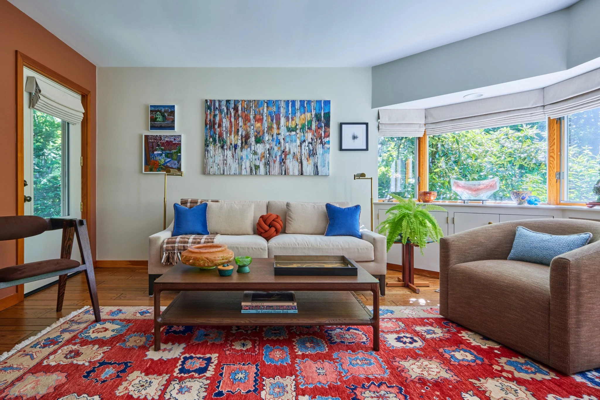 Home lounge designed by Benita Cooper Design, creative architect in New Jersey and Philadelphia.