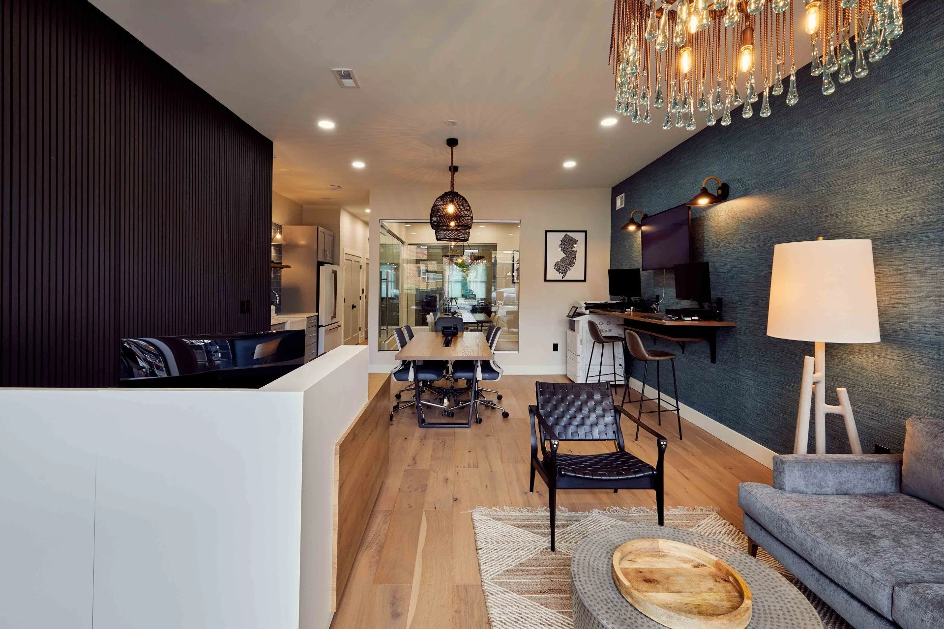 Photos of The Property Alliance, with interior and exterior design by Benita Cooper Design in Haddonfield, NJ.