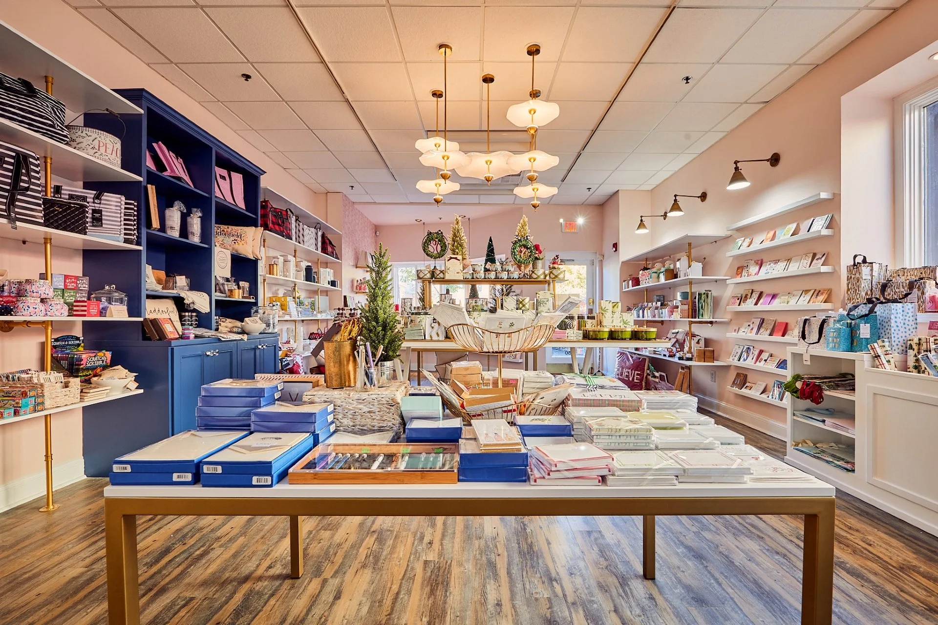 Interior design of The Paper Trail by Benita Cooper Design, architect and designer in Haddonfield, New Jersey.