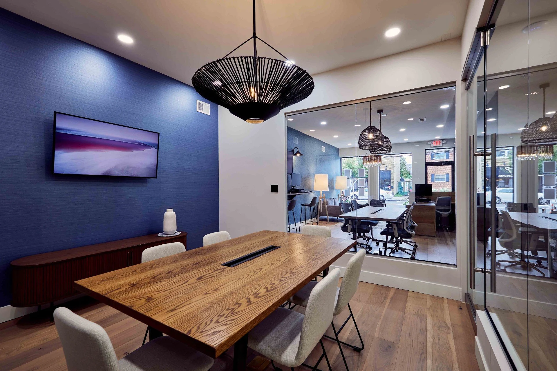 Photos of The Property Alliance, with interior and exterior design by Benita Cooper Design in Haddonfield, NJ.