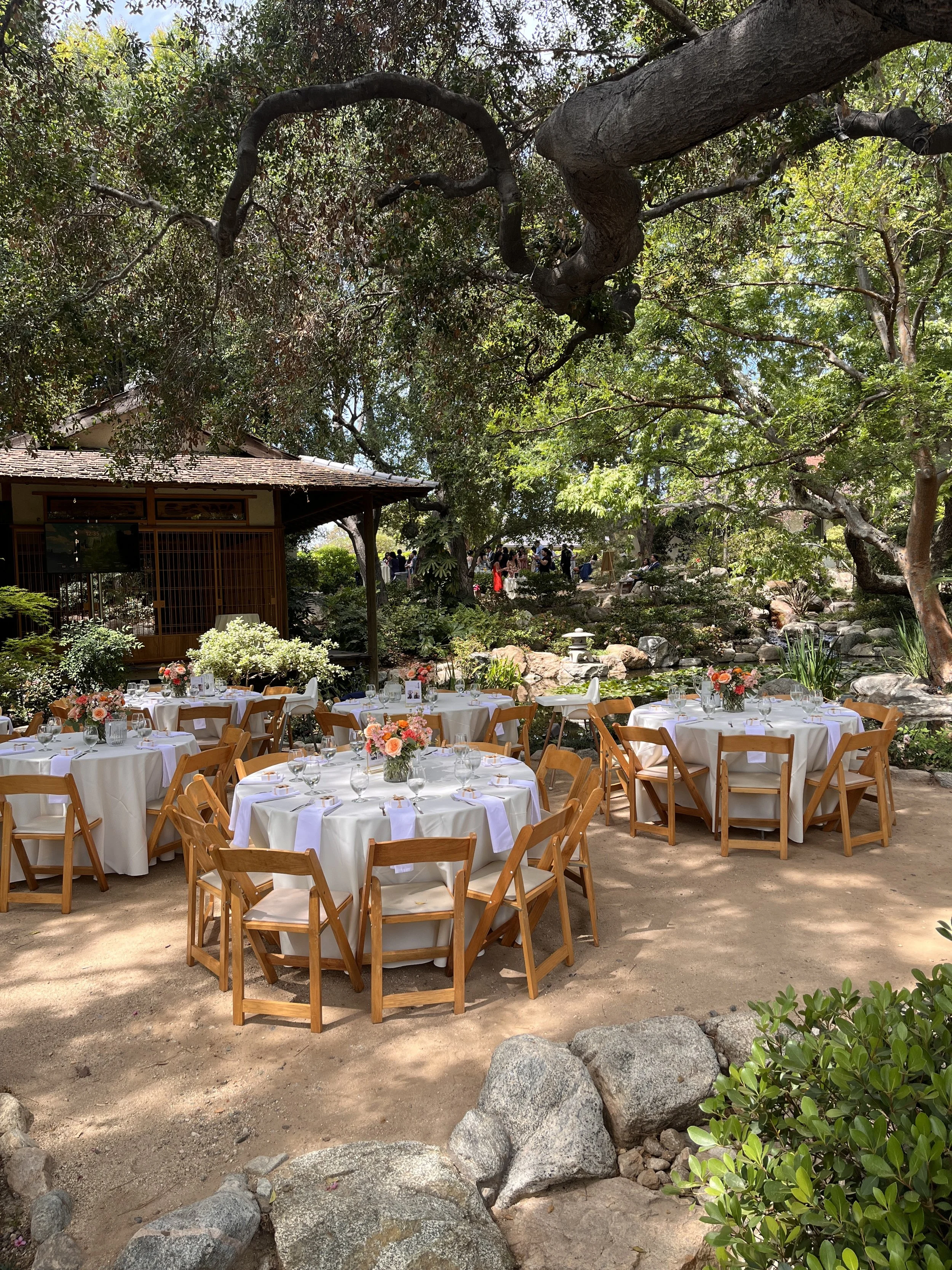 Professional Korean BBQ chef cooking tableside for luxury wedding catering in Los Angeles