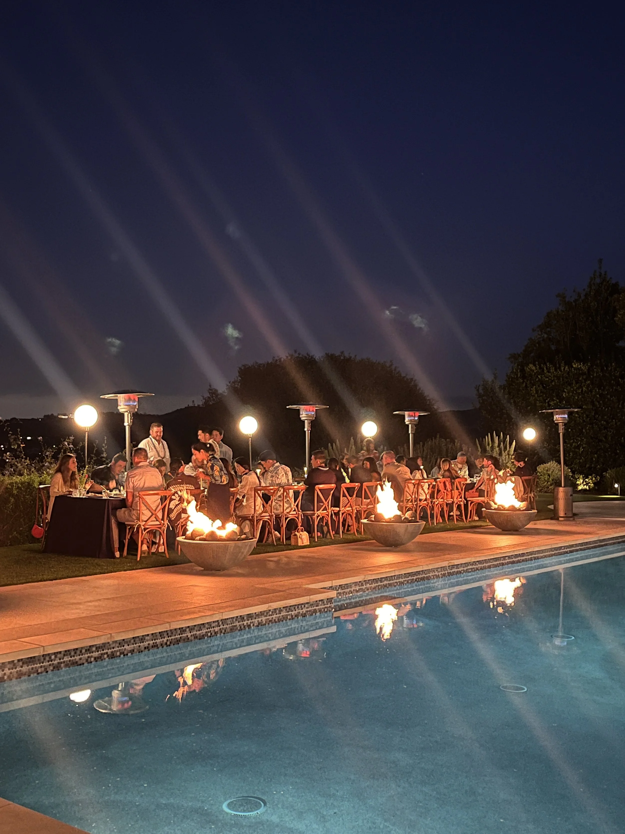 Korean Barbecue catering experience for the birthday party in the backyard of an upscale mention in Orange County.