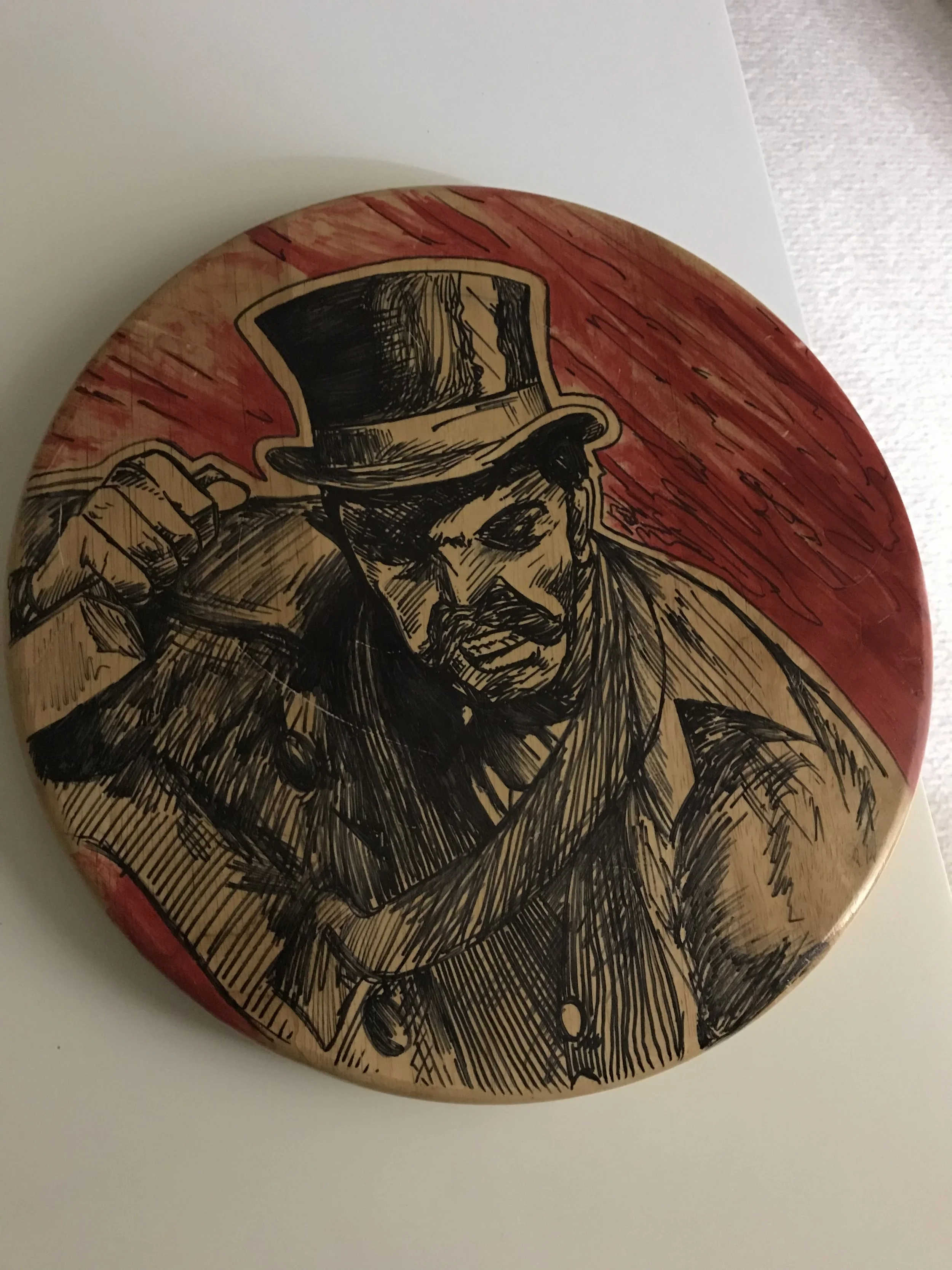 Jack the Ripper Inspired stool seat
