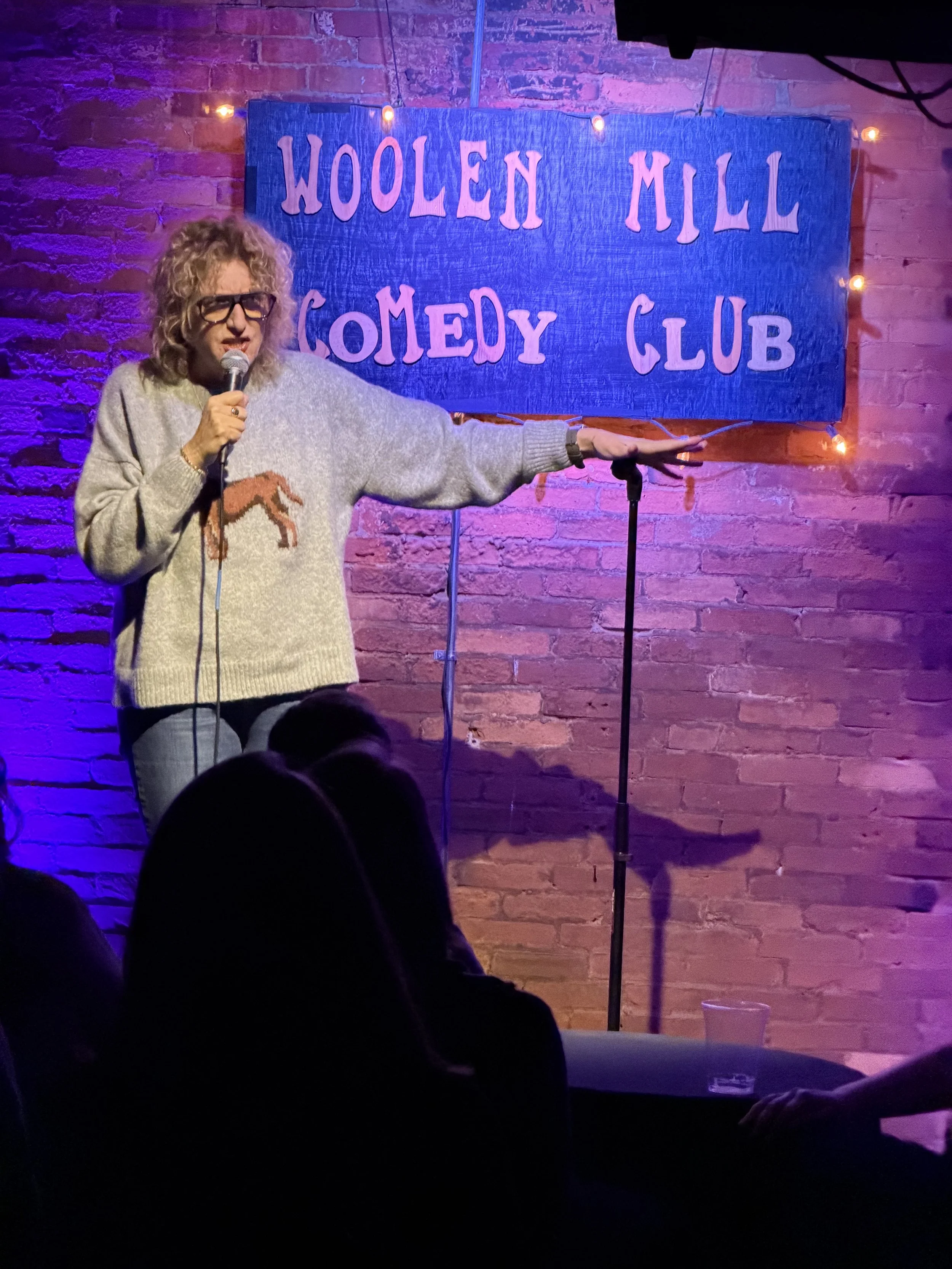2025 Headliner Judy Gold does surprise drop in at Woolen Mill Comedy Club!