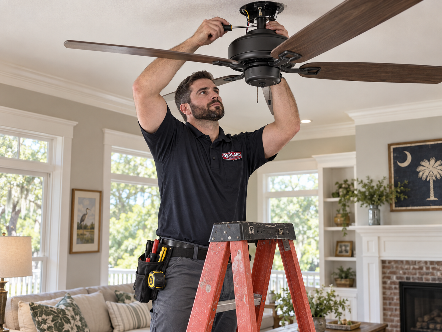 Ceiling fan repair and installation in Greenville, SC