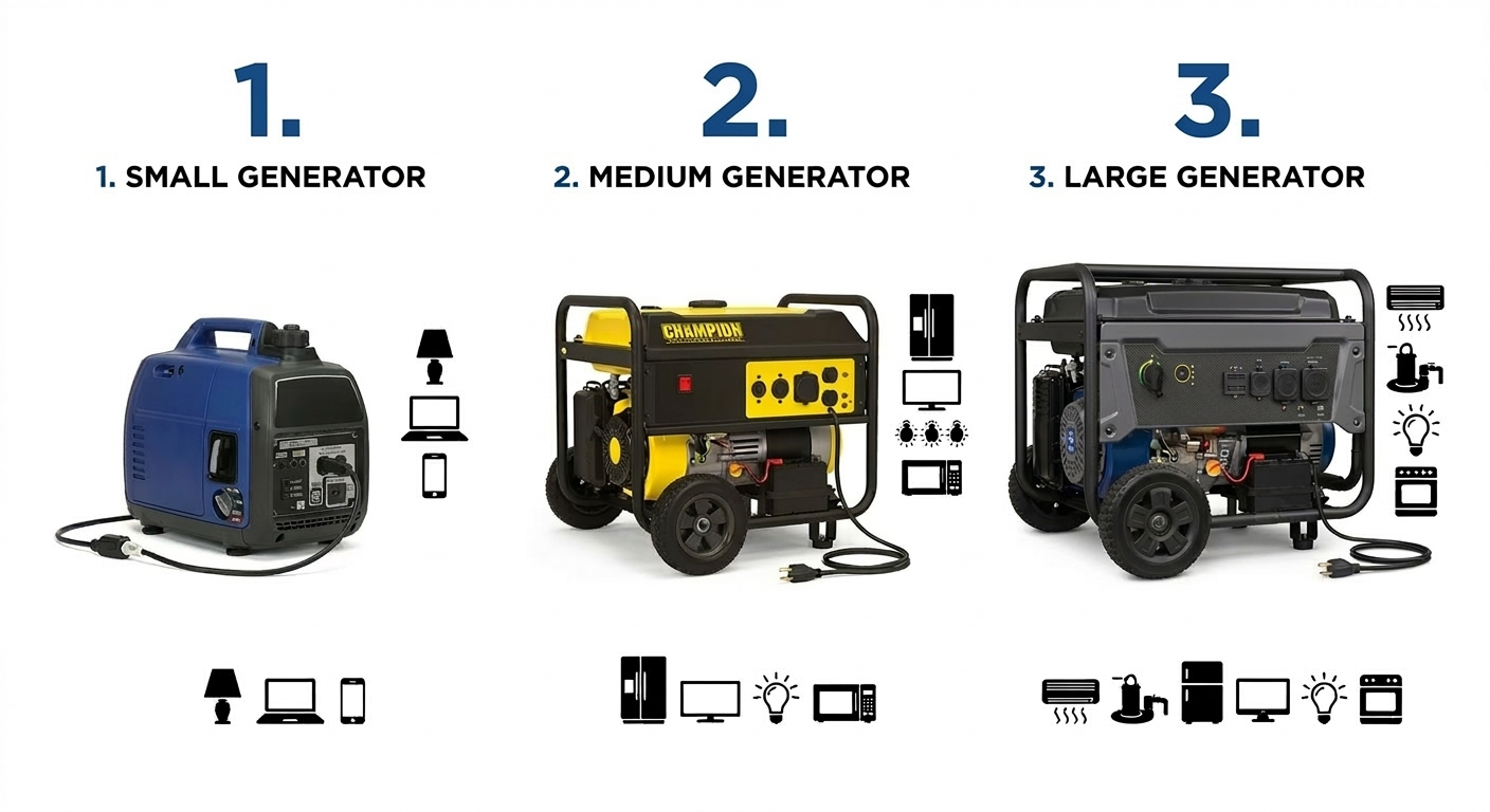 three types of backup generators for residential use