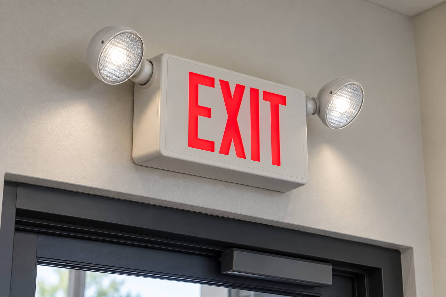 Exit lighting installation in Greenville