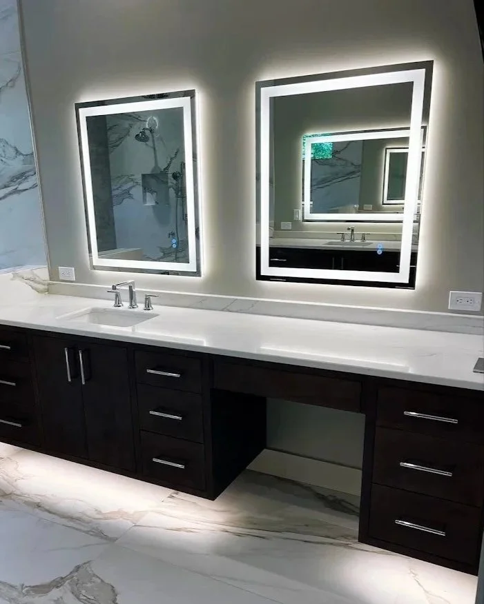 bathroom lighting installation mirror lights