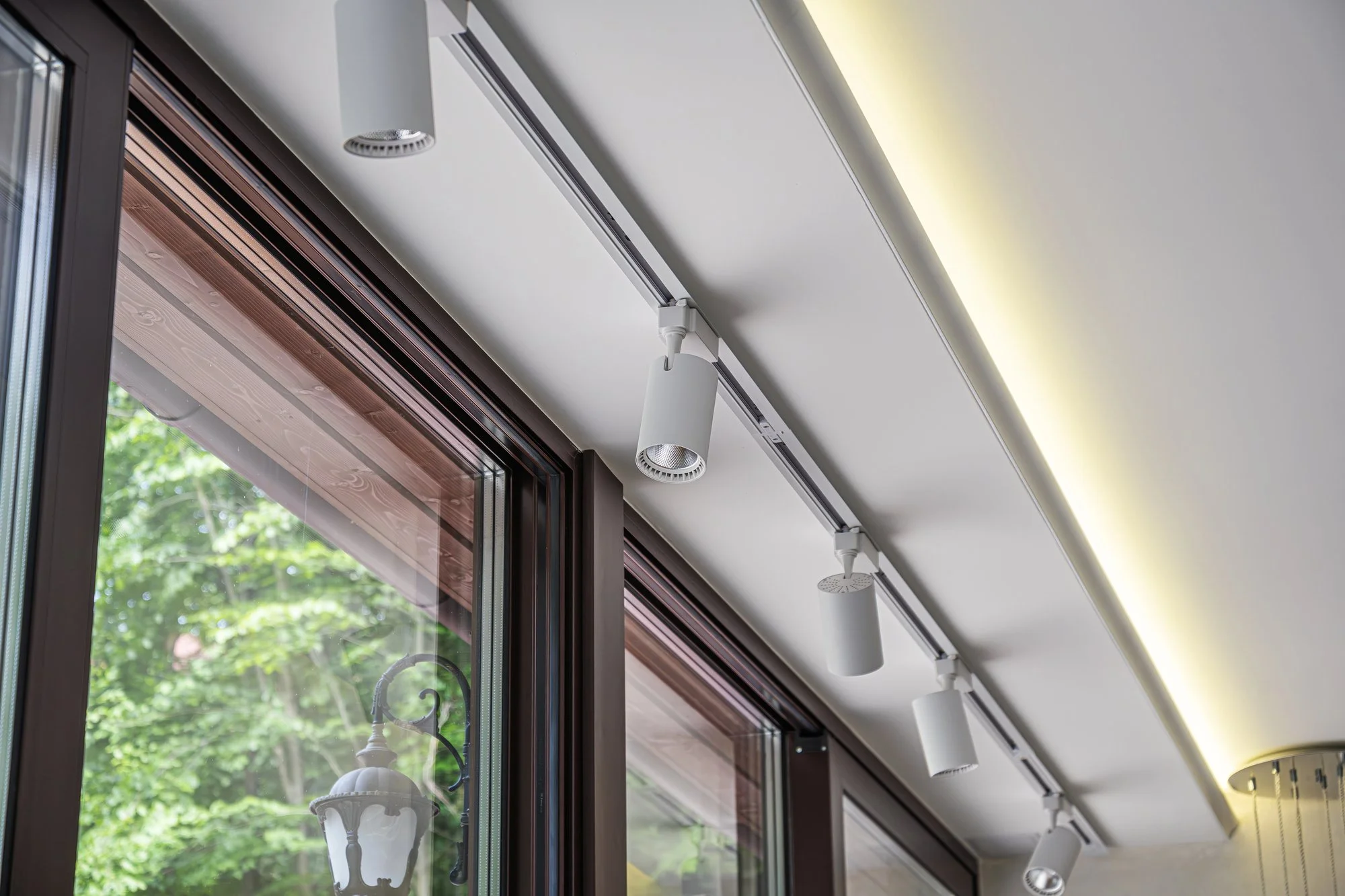 Track lighting installed in Greenville home