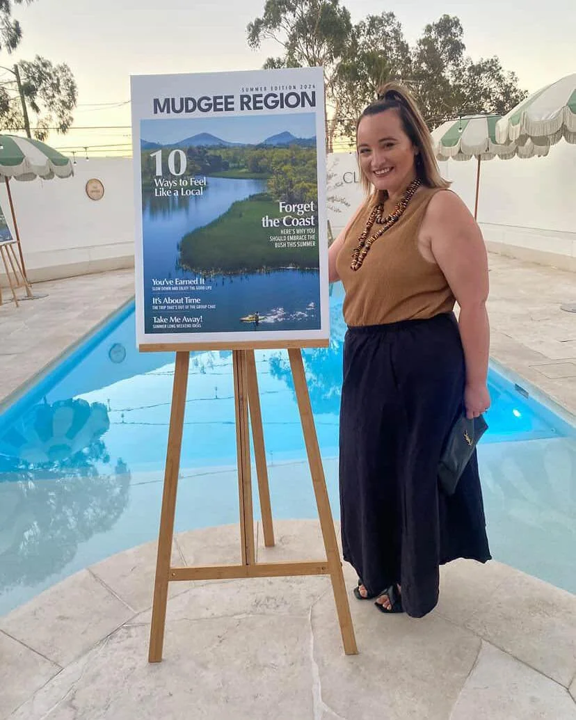 Cheers to the Mudgee Region, who revealed its first-ever summer magazine last night at @theclairfield 😍 With more than a few stories written by the Real copywriting dream team, it was a fab feeling to see those words IRL &amp; to celebrate our regio