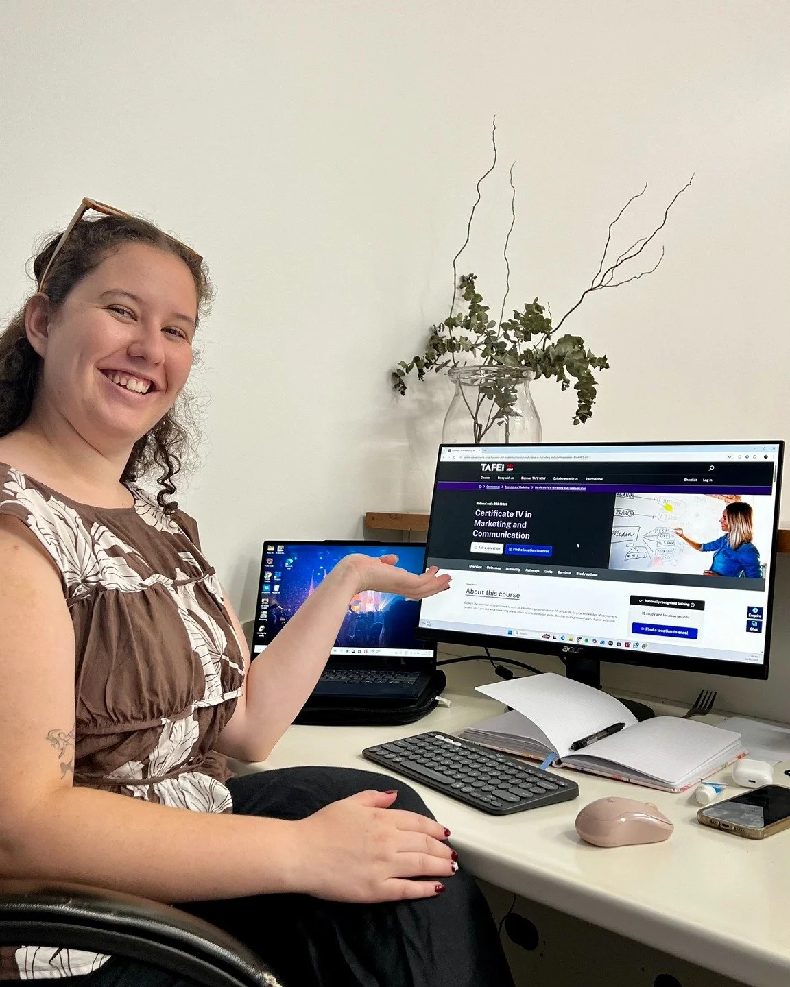 Shout out to our admin queen, Darcy, who has enrolled in TAFE this week to complete her Certificate IV in Marketing &amp; Communications 👏🧑&zwj;🎓 We&rsquo;re always looking for opportunities to upskill our staff &amp; are so proud to support Darcy