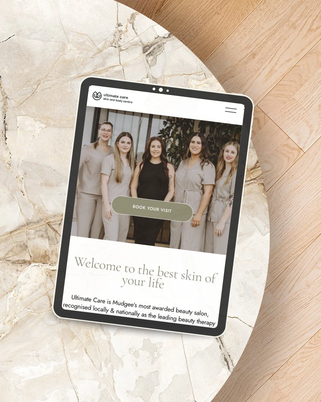 A new website for a new era - our latest project for Ultimate Care was *lush* 😍 Elevating the existing brand &amp; style, we built a new website that oozed luxury, expertise &amp; warmth ✨ We integrated the client&rsquo;s new booking platform for ea