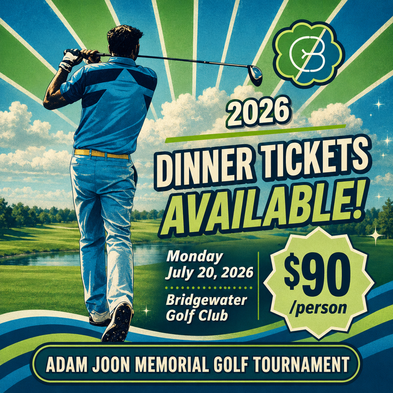Dinner Tickets: 2026 Adam Joon Golf Tournament