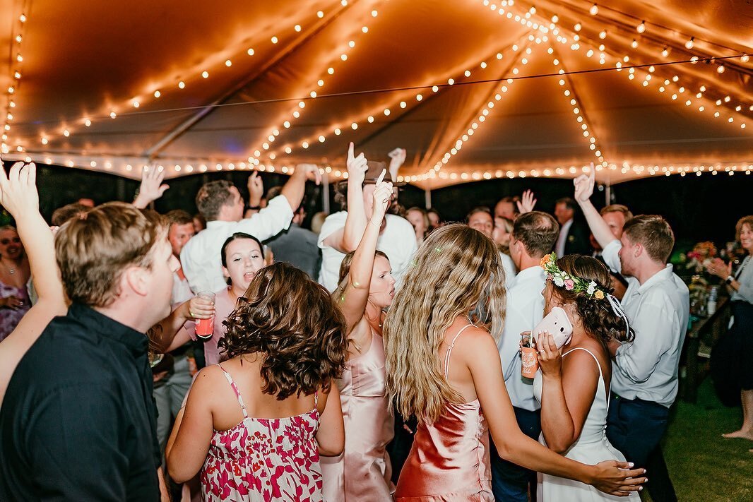 Imagine ALL of your best and closest people in one place. Maybe they traveled by train, plane, boat, and/or car to get to you. Your wedding day goes ✨magically✨, the sun sets and its finally time for the dancing portion of the night. Everyone&rsquo;s