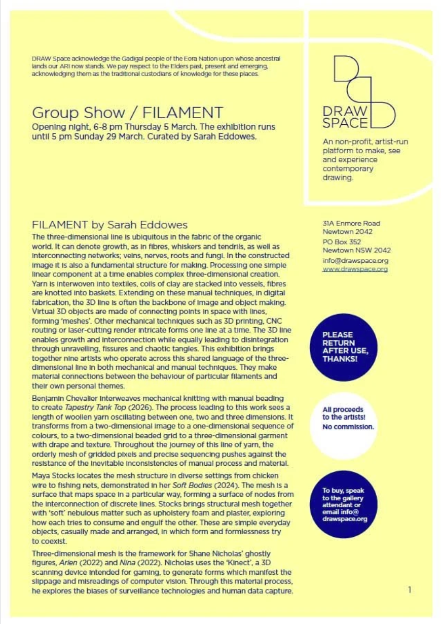 Click here to download FILAMENT Essay pdf