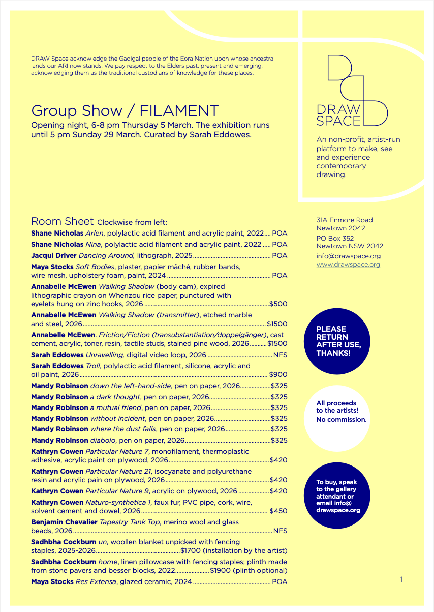 Click here to download FILAMENT Roomsheet pdf