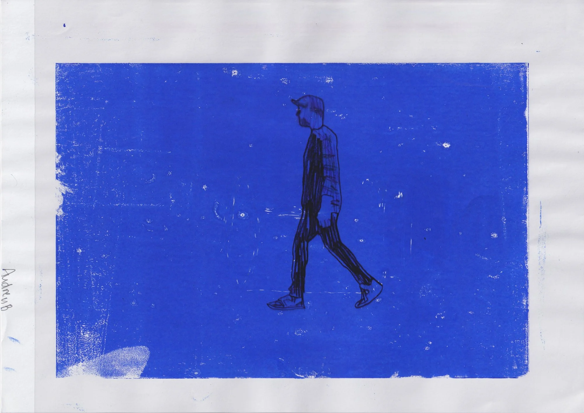 Alex Karaconji – Blue Figure, 2017. Still from Letter #1, stop-motion animation. Image courtesy of the artist. (Copy)