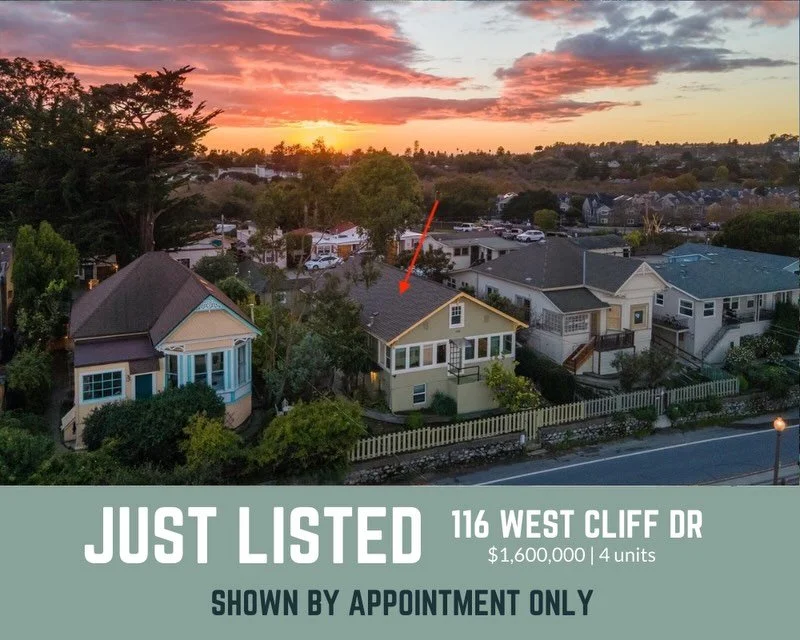 Location, location, location! Santa Cruz classic located on iconic West Cliff Dr, this&nbsp;four-unit property&nbsp;has tremendous&nbsp;income potential&nbsp;at full occupancy and is available for the first time in decades. With three units in the ma