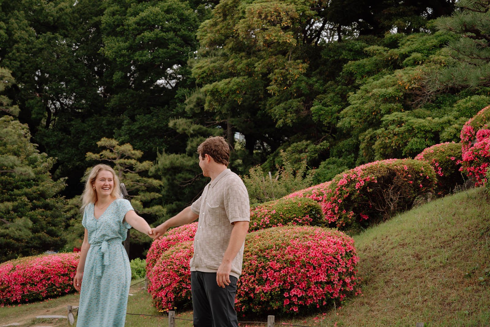 Couple photoshoot Tokyo summer