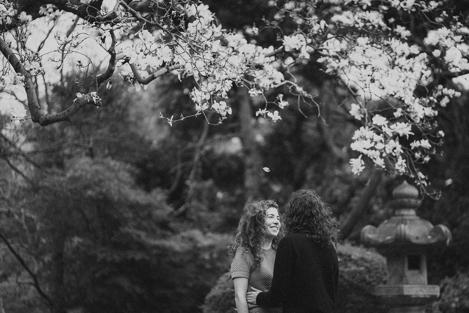 Sakura couple photoshoot Tokyo