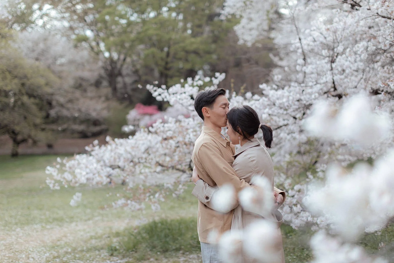 Cherry blossoms photoshoot in Tokyo during a Photo My Tokyo session