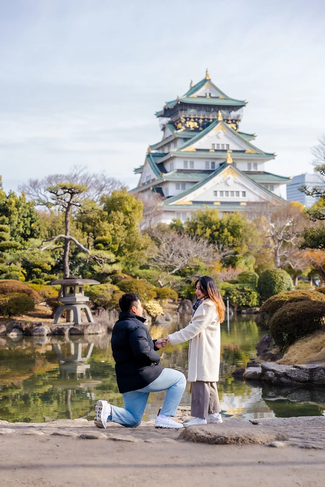 Proposal photoshoot at Osaka Castle