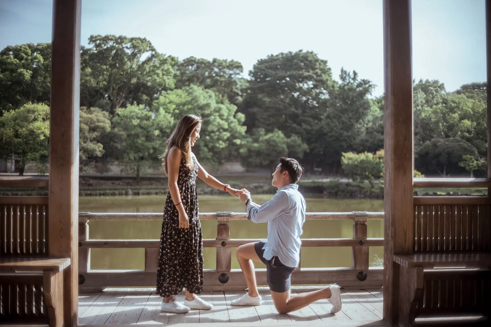 Surprise proposal photoshoot in Nara by Photo My Tokyo