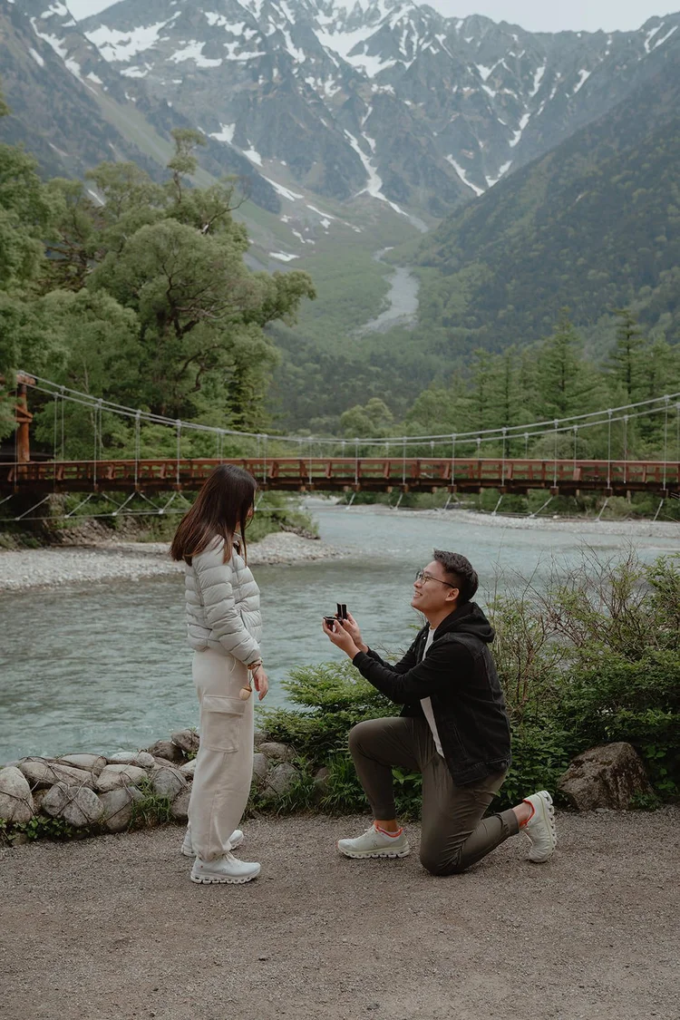 Proposal photoshoot in Kamikochi Nagano