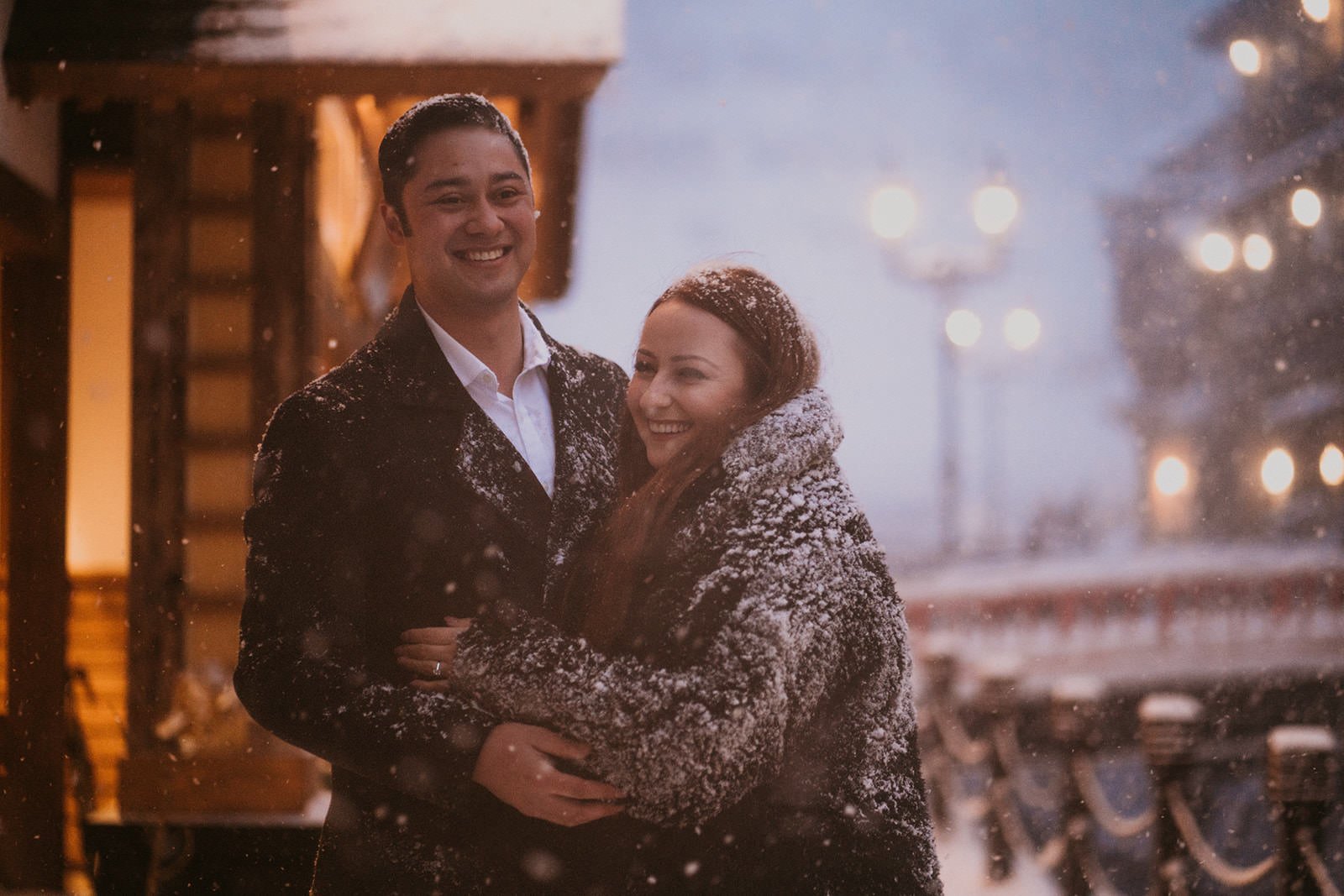 Proposal photoshoot in snowy Ginzan Onsen, photo 9