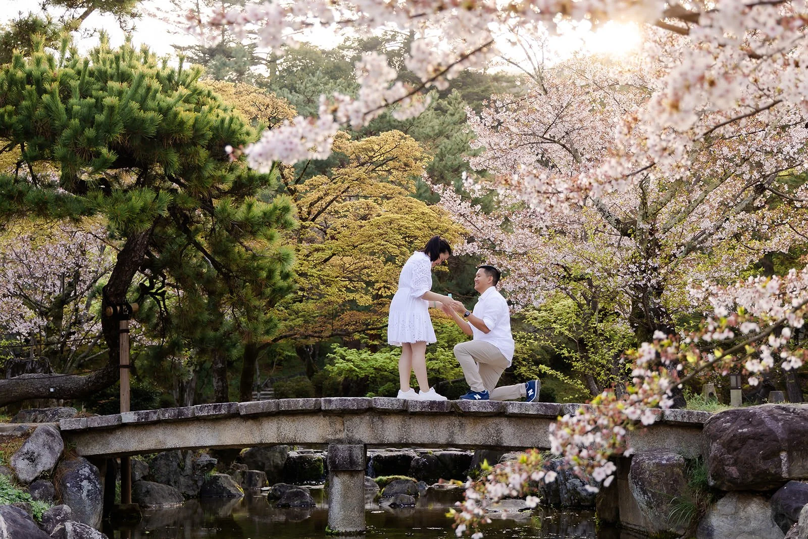 Proposal photoshoot at Maruyama Koen — cherry blossom