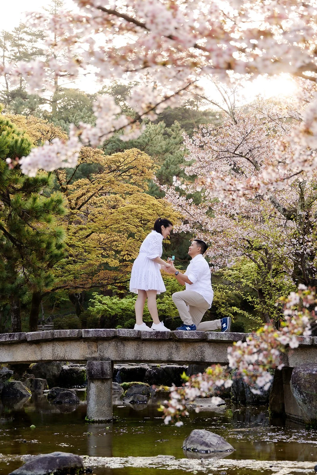 Proposal photoshoot at Maruyama Koen — cherry blossom