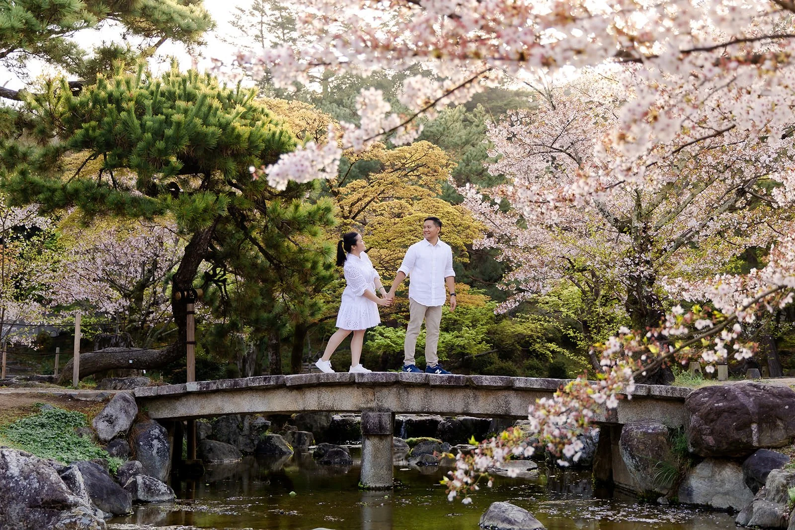 Proposal photoshoot at Maruyama Koen — cherry blossom