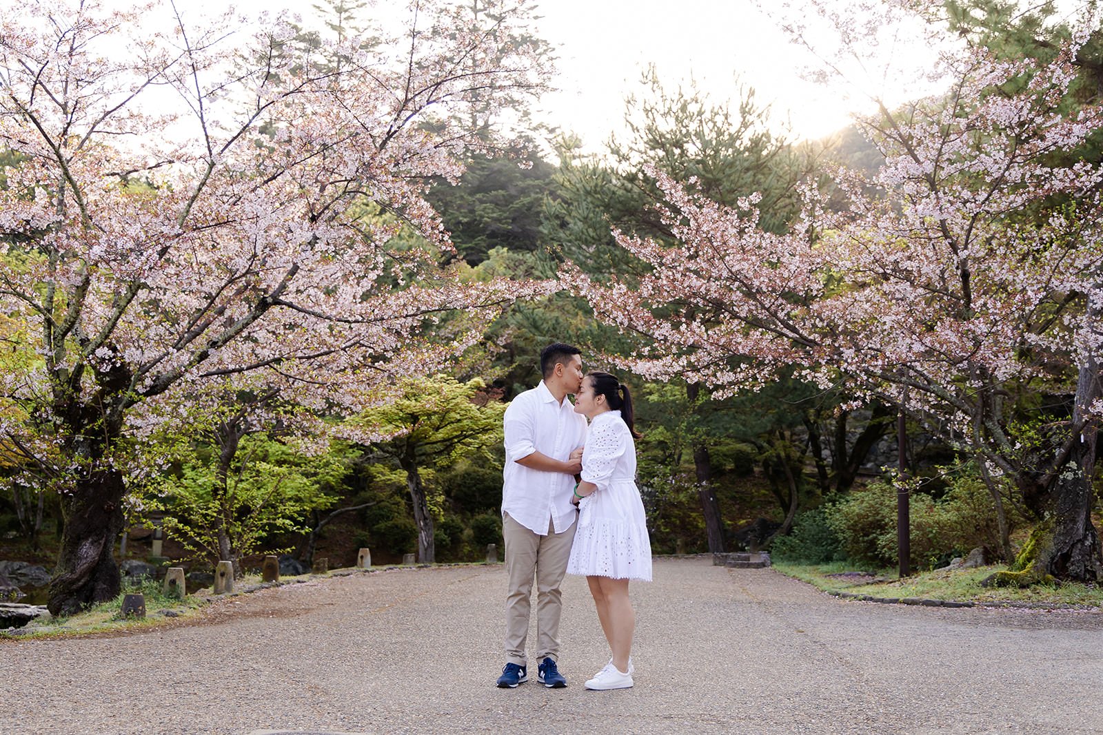 Proposal photoshoot at Maruyama Koen — cherry blossom