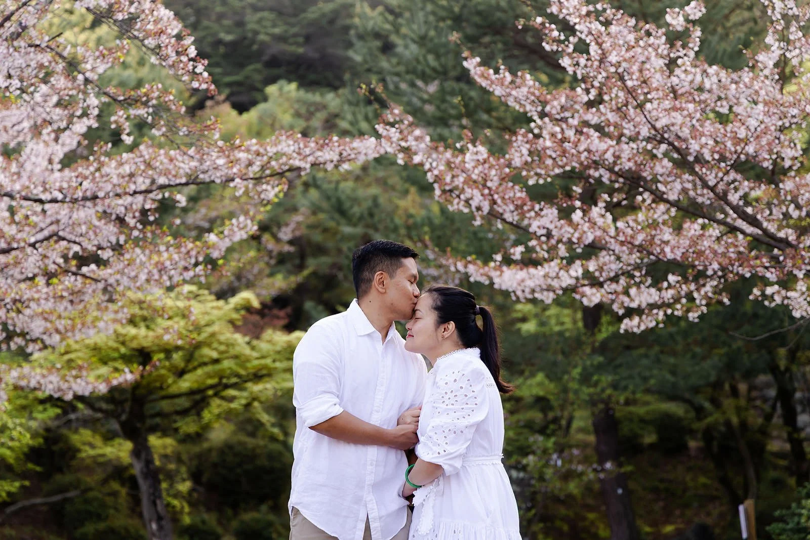 Proposal photoshoot at Maruyama Koen — cherry blossom