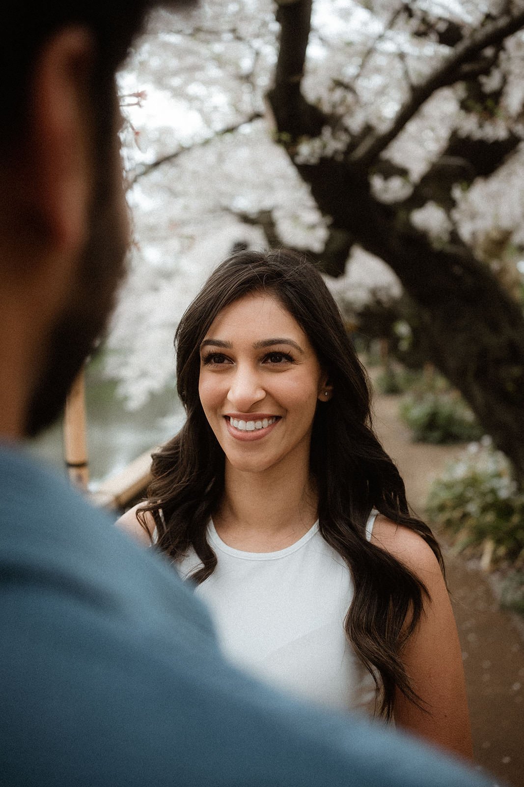 Proposal photoshoot at Chidorigafuchi — cherry blossom