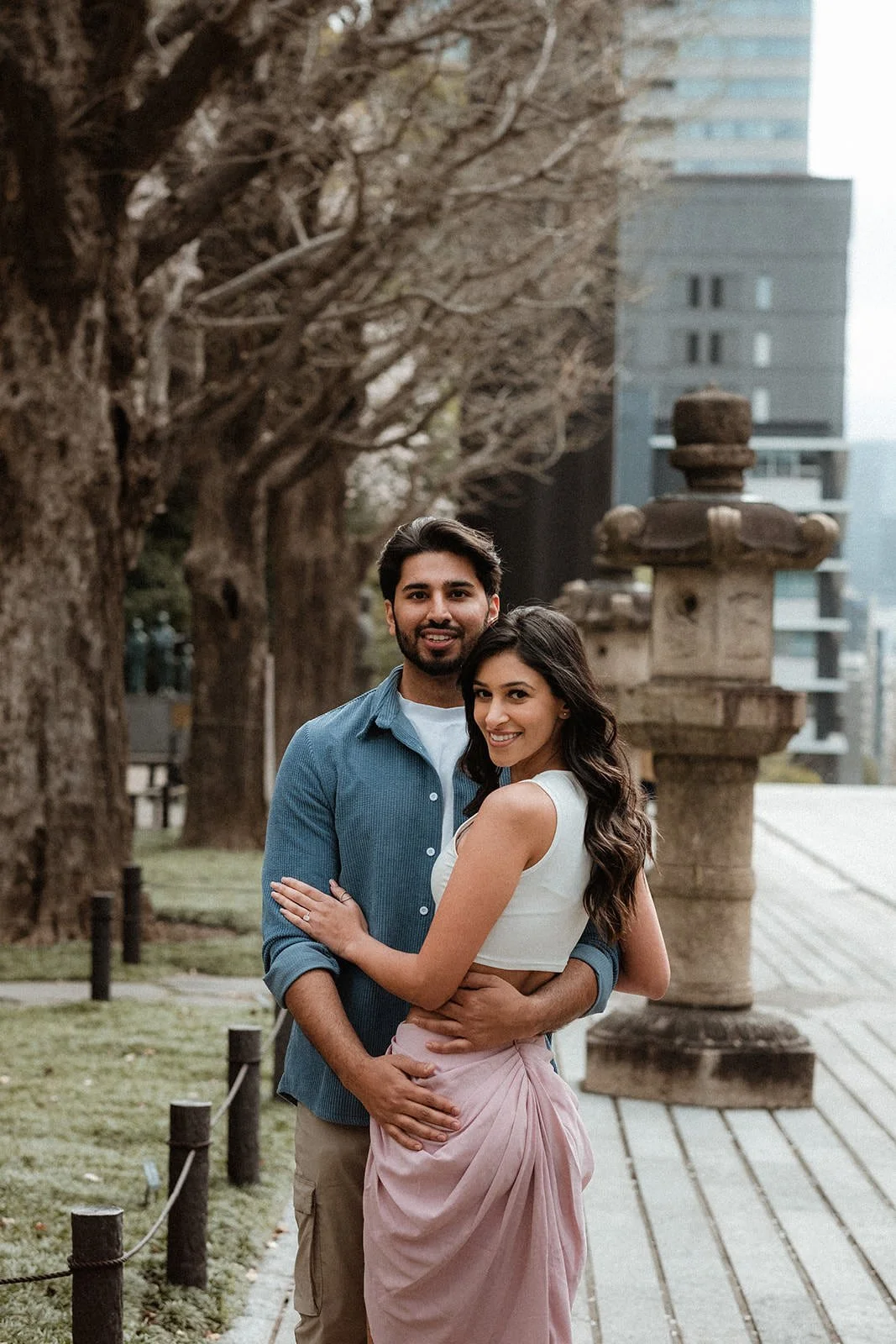 Proposal photoshoot at Chidorigafuchi — cherry blossom